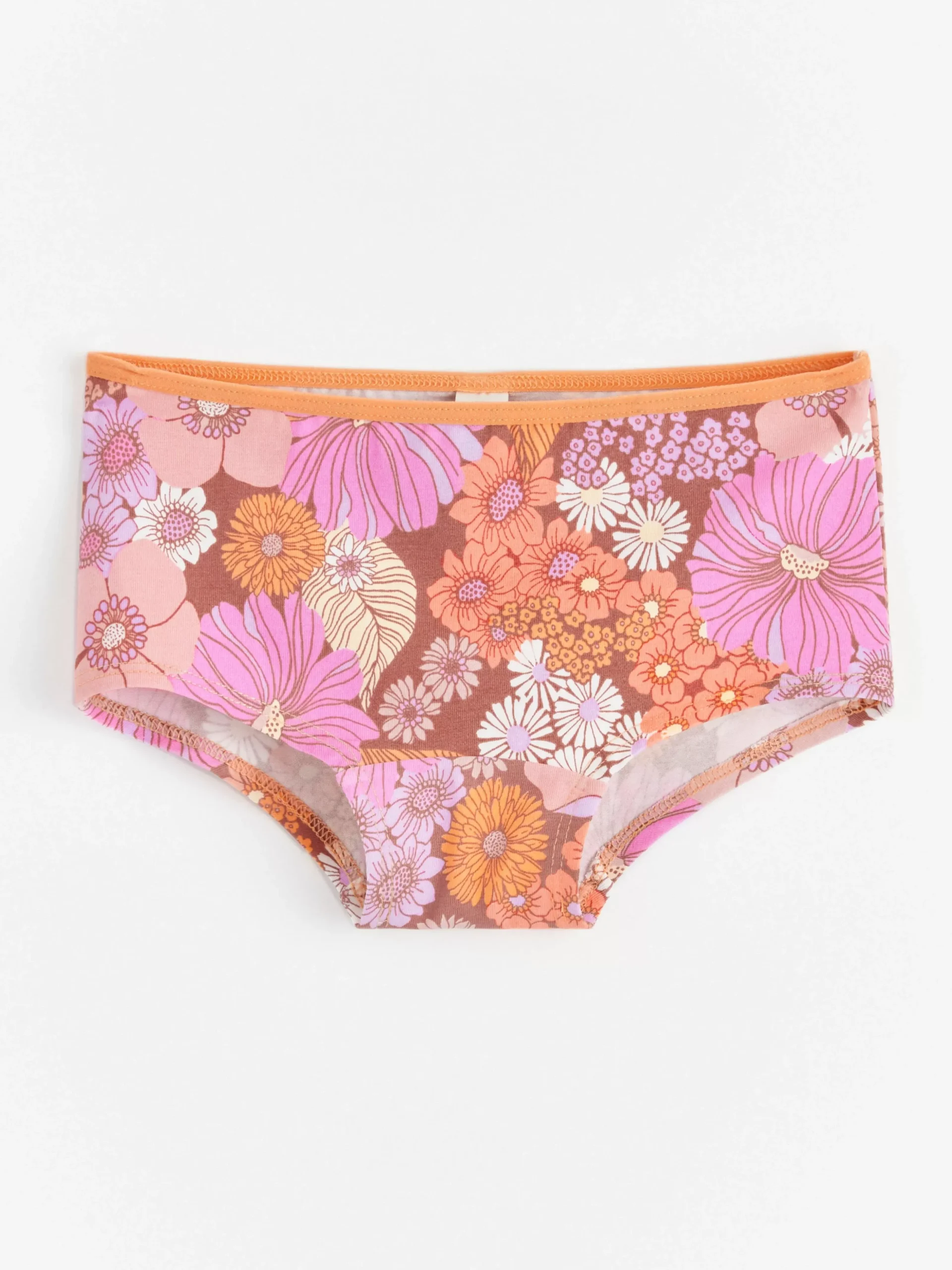 Underkläder>Lindex Trosa Med Blommor Dark Dusty Pink