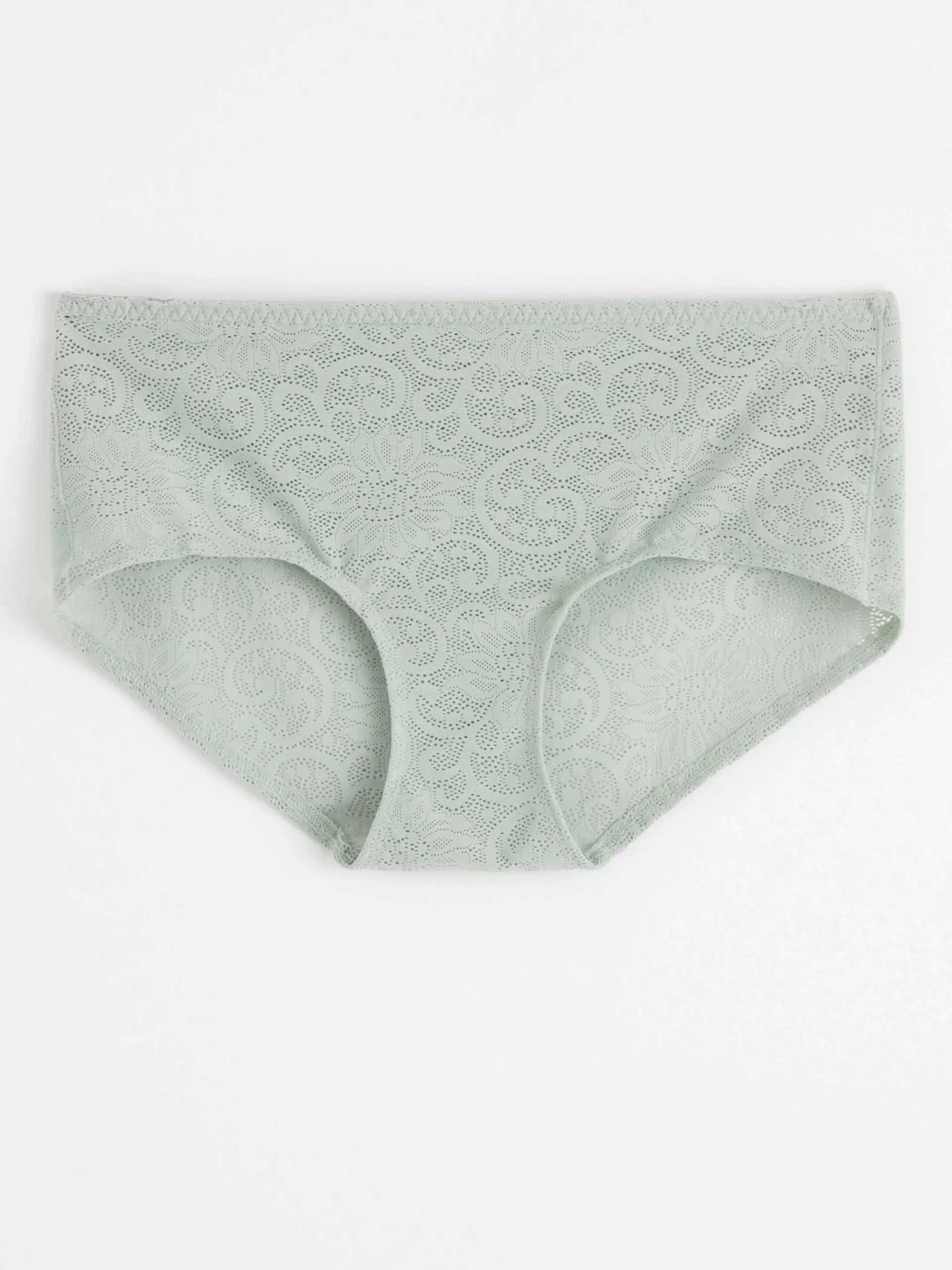 Trosor>Lindex Trosa Med Normalhog Midja Och Spets Light Dusty Green