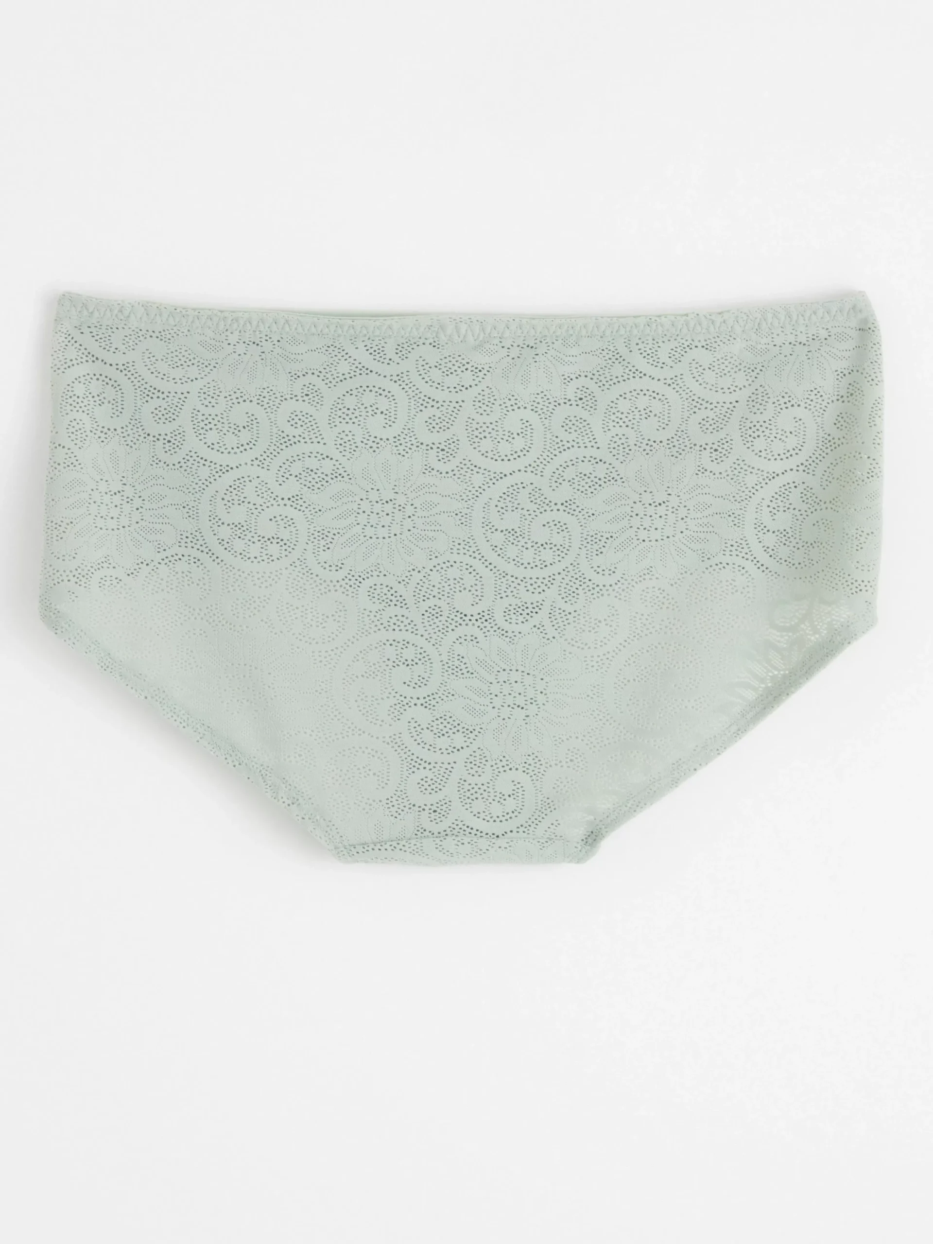Trosor>Lindex Trosa Med Normalhog Midja Och Spets Light Dusty Green