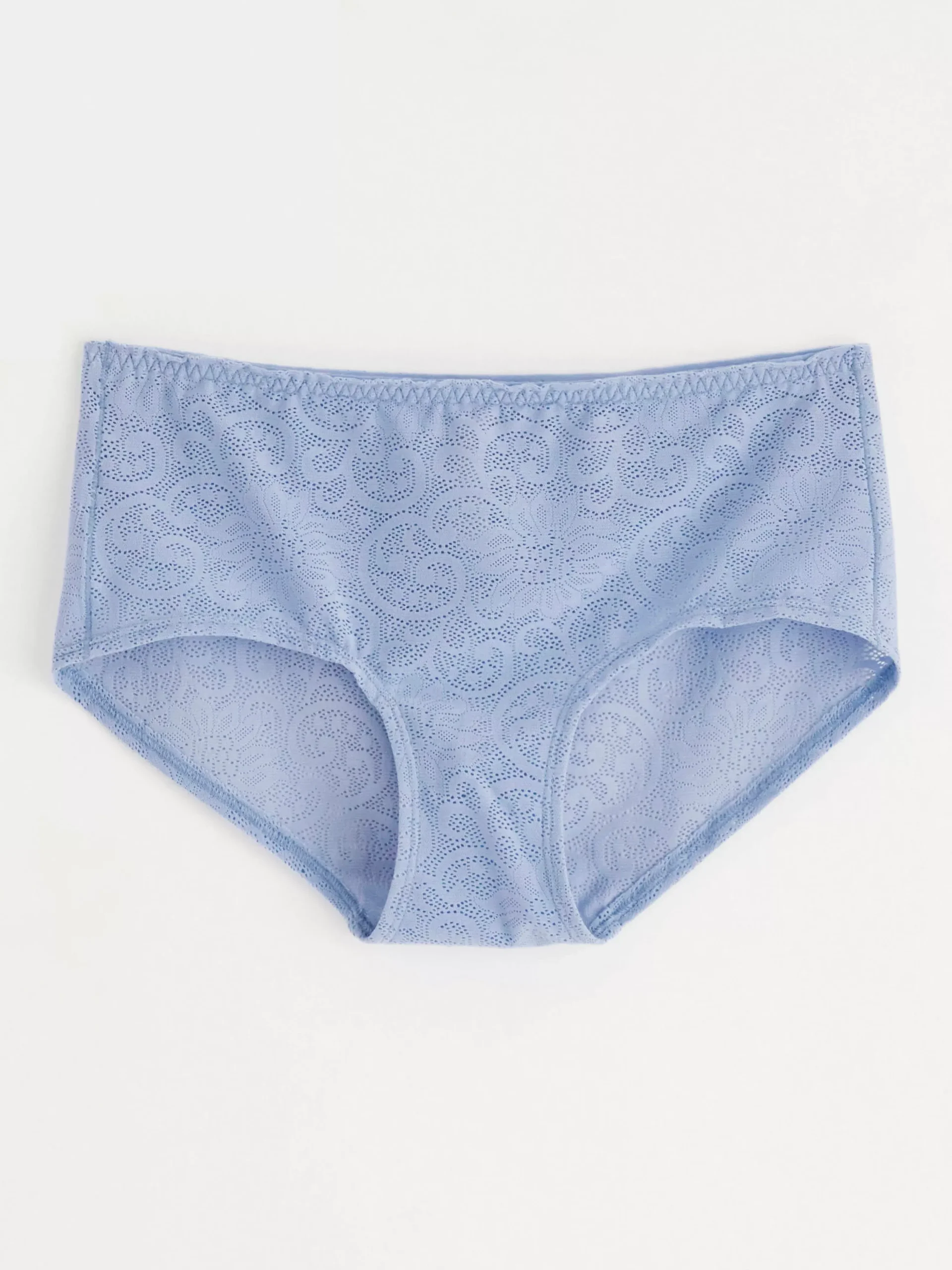 Trosor>Lindex Trosa Med Normalhog Midja Och Spets Light Dusty Blue