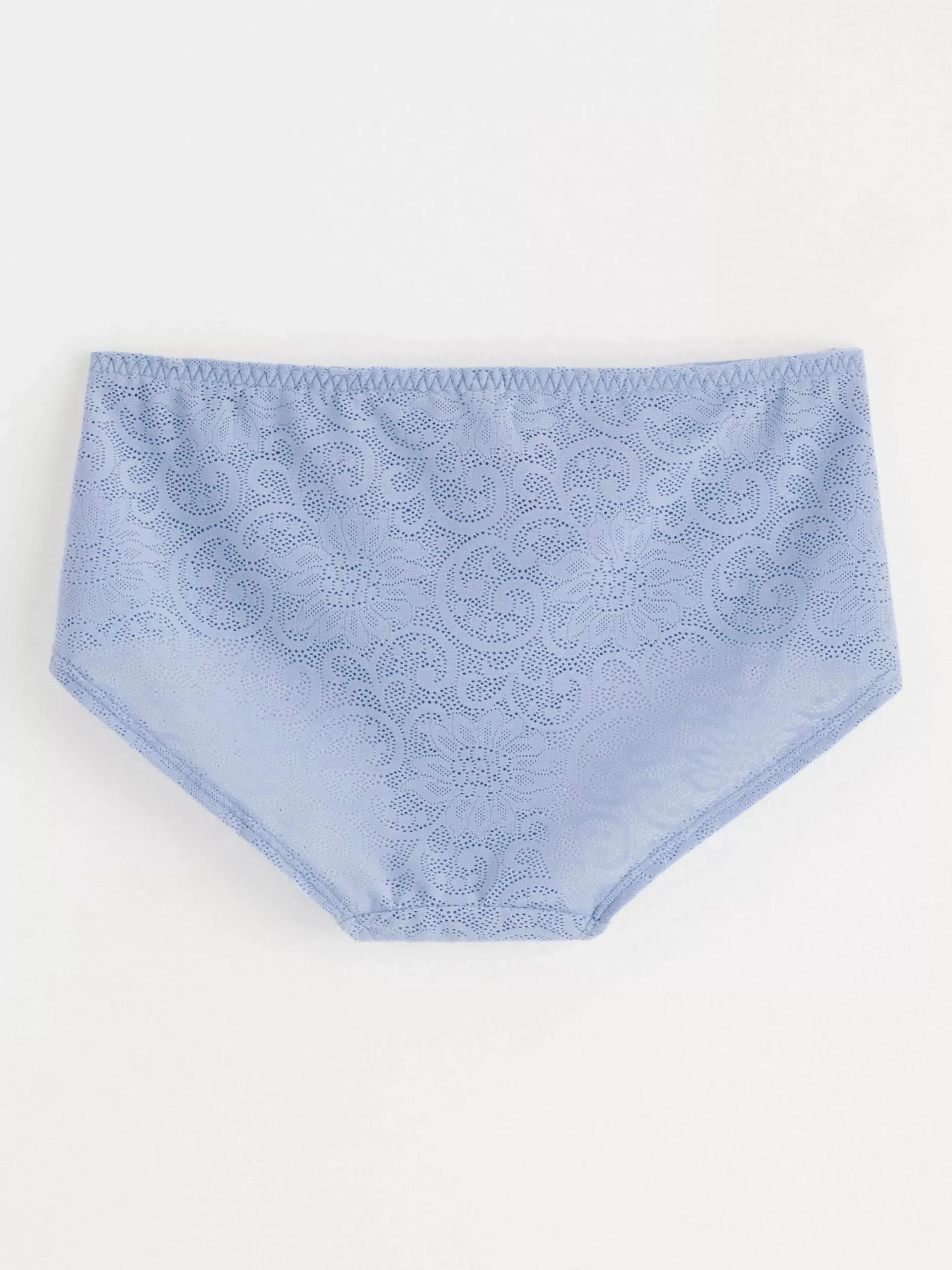 Trosor>Lindex Trosa Med Normalhog Midja Och Spets Light Dusty Blue