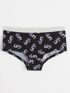 Underkläder>Lindex Trosa Med Textmonster Black