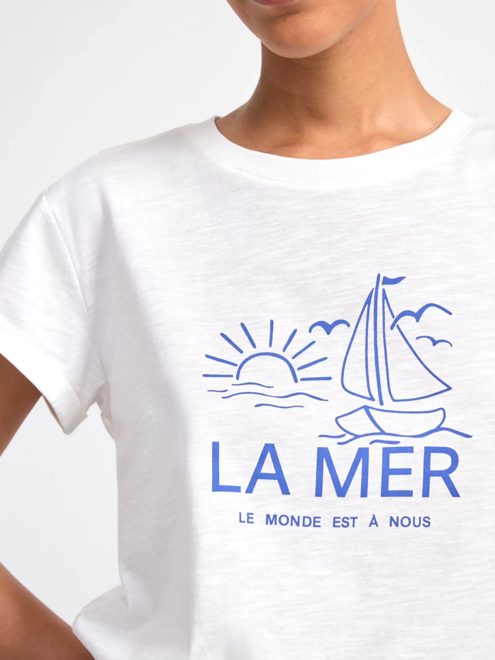 Toppar & T-Shirts>Lindex T-Shirt Off White