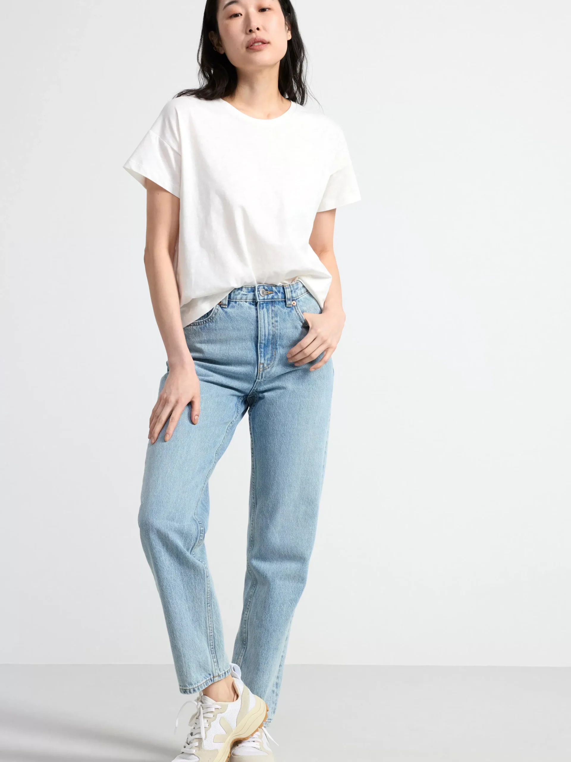 Toppar & T-Shirts>Lindex T-Shirt I Bomull White