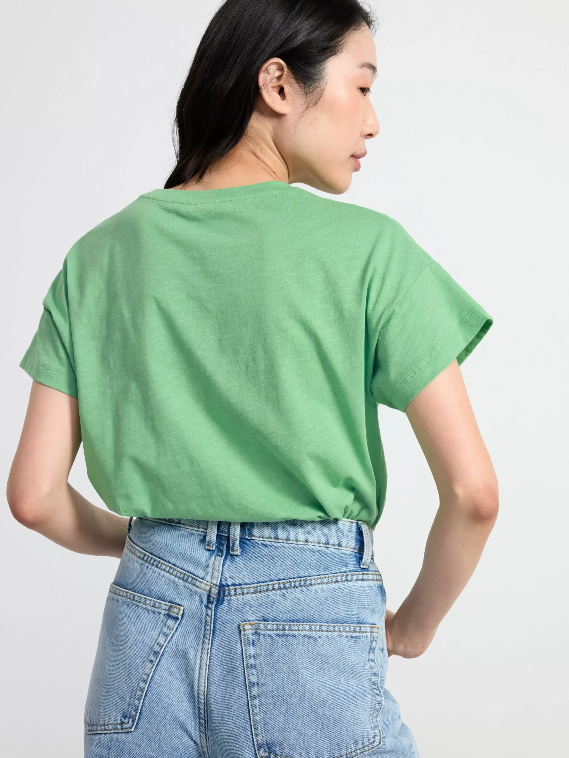Toppar & T-Shirts>Lindex T-Shirt I Bomull Green