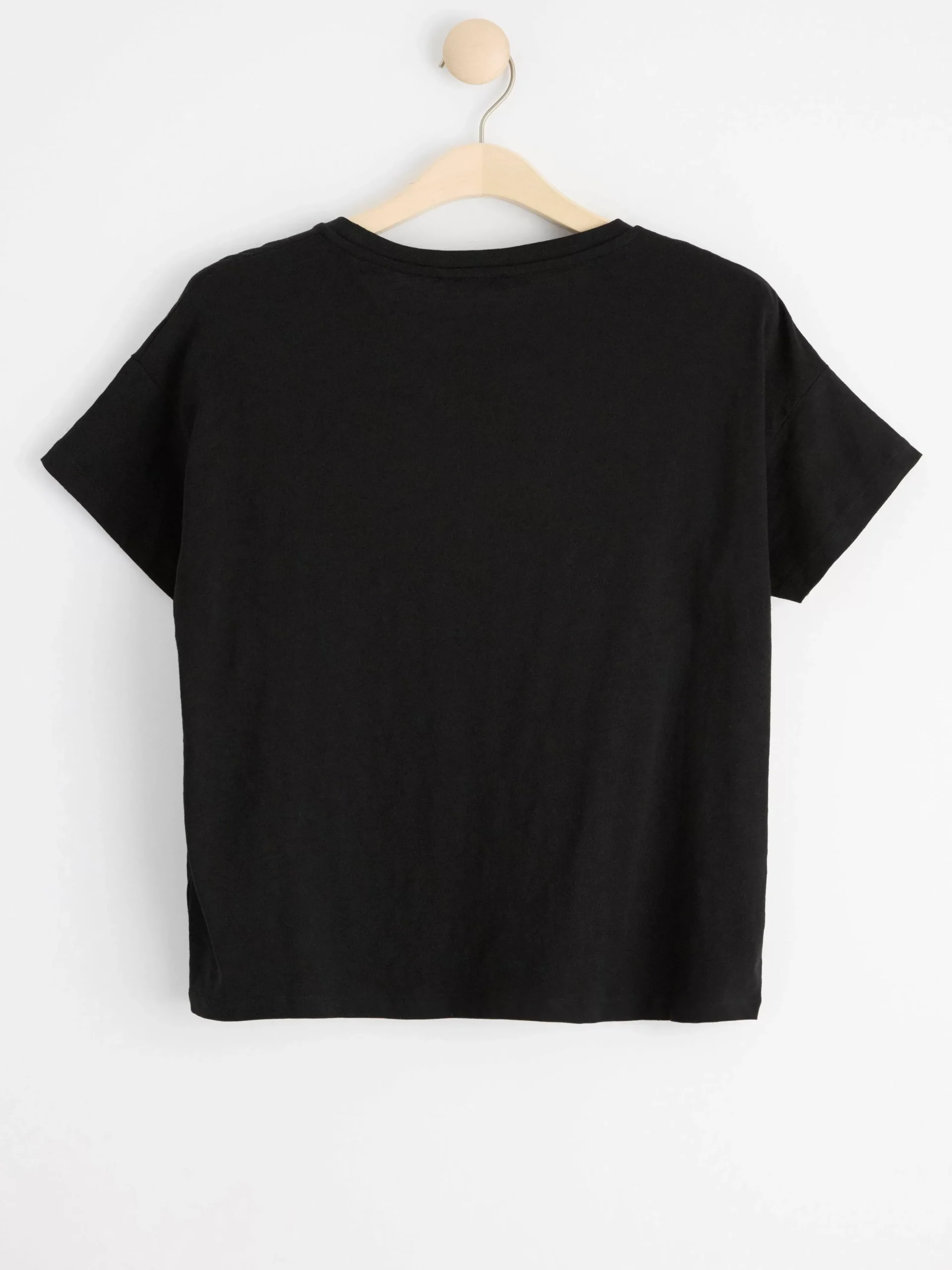 Toppar & T-Shirts>Lindex T-Shirt I Bomull Black