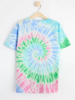 Toppar & T-Shirts>Lindex T-Shirt Med Batikmonster Pink