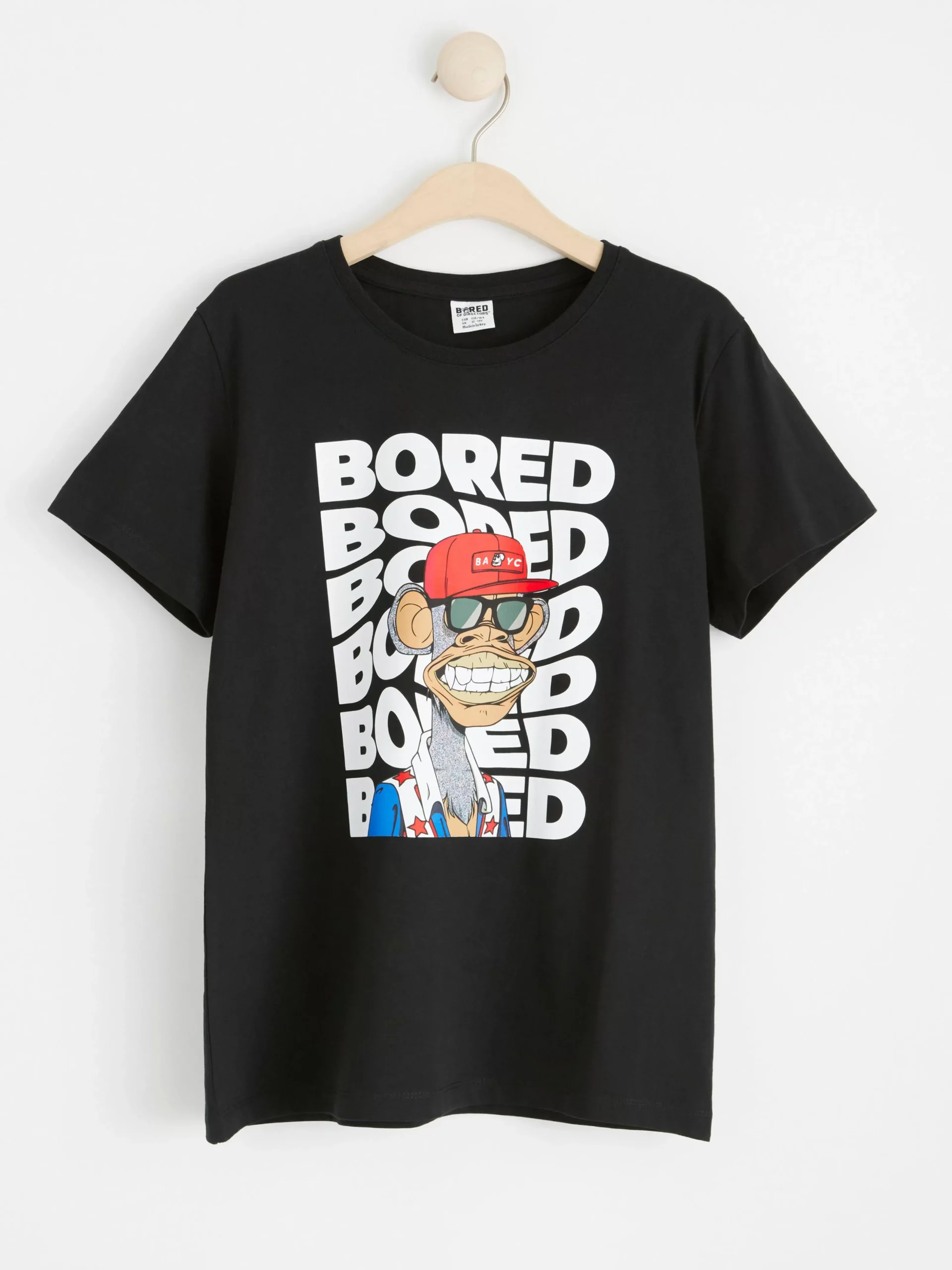 Toppar & T-Shirts>Lindex T-Shirt Med Bored Of Directors Black