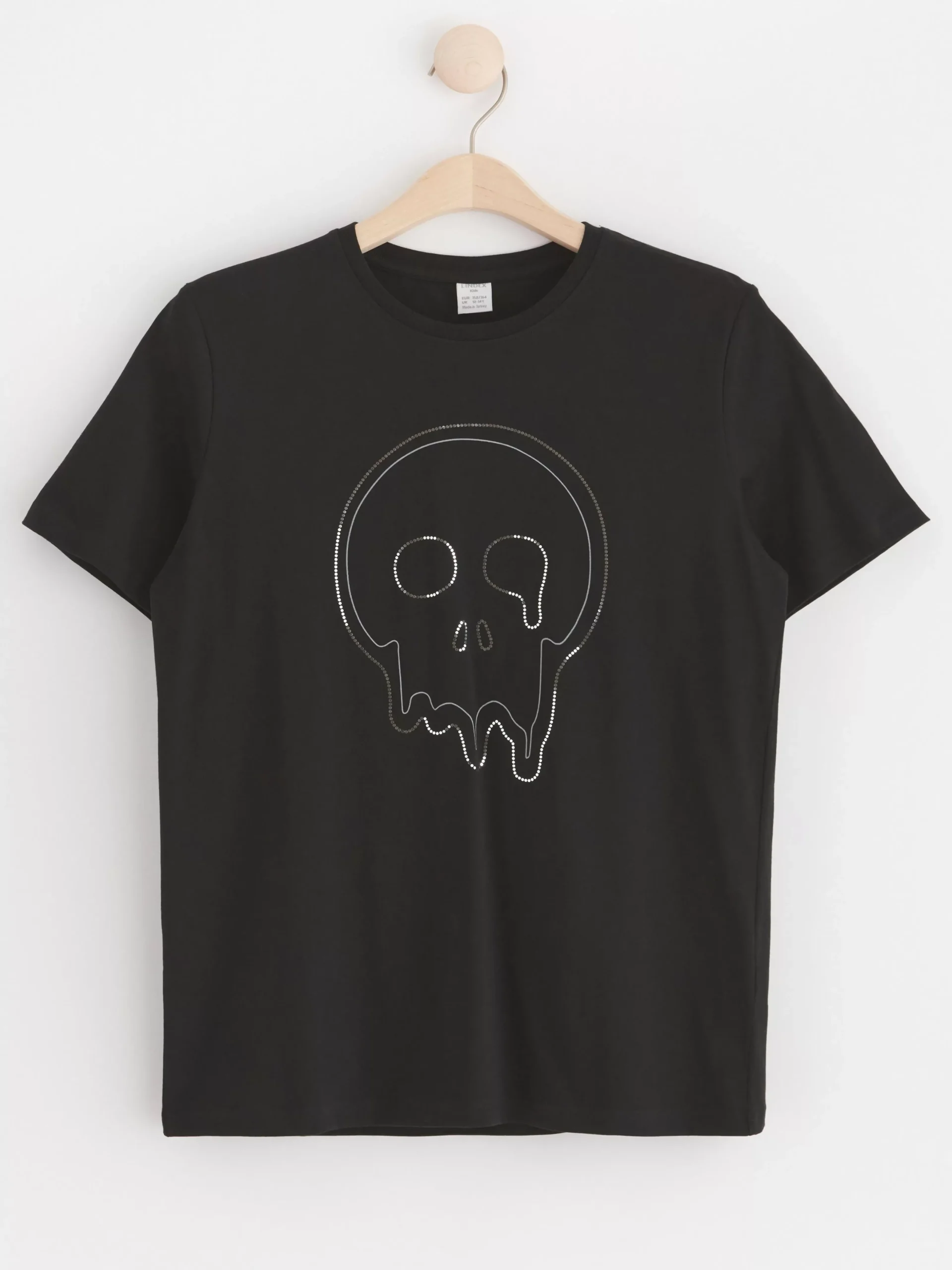 Toppar & T-Shirts>Lindex T-Shirt Med Dodskalle Black
