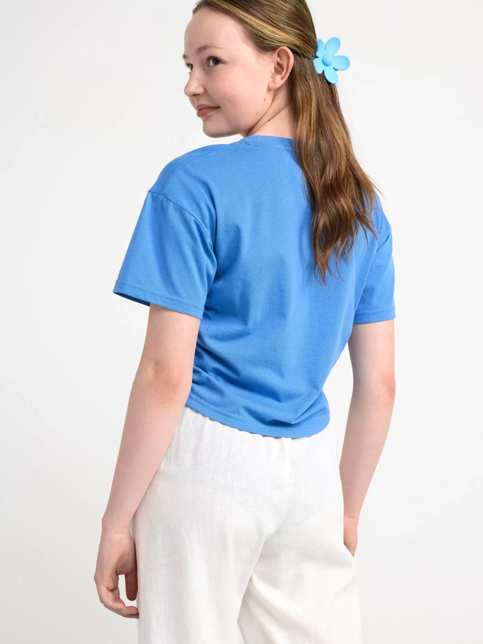 Toppar & T-Shirts>Lindex T-Shirt Med Dragsko Blue