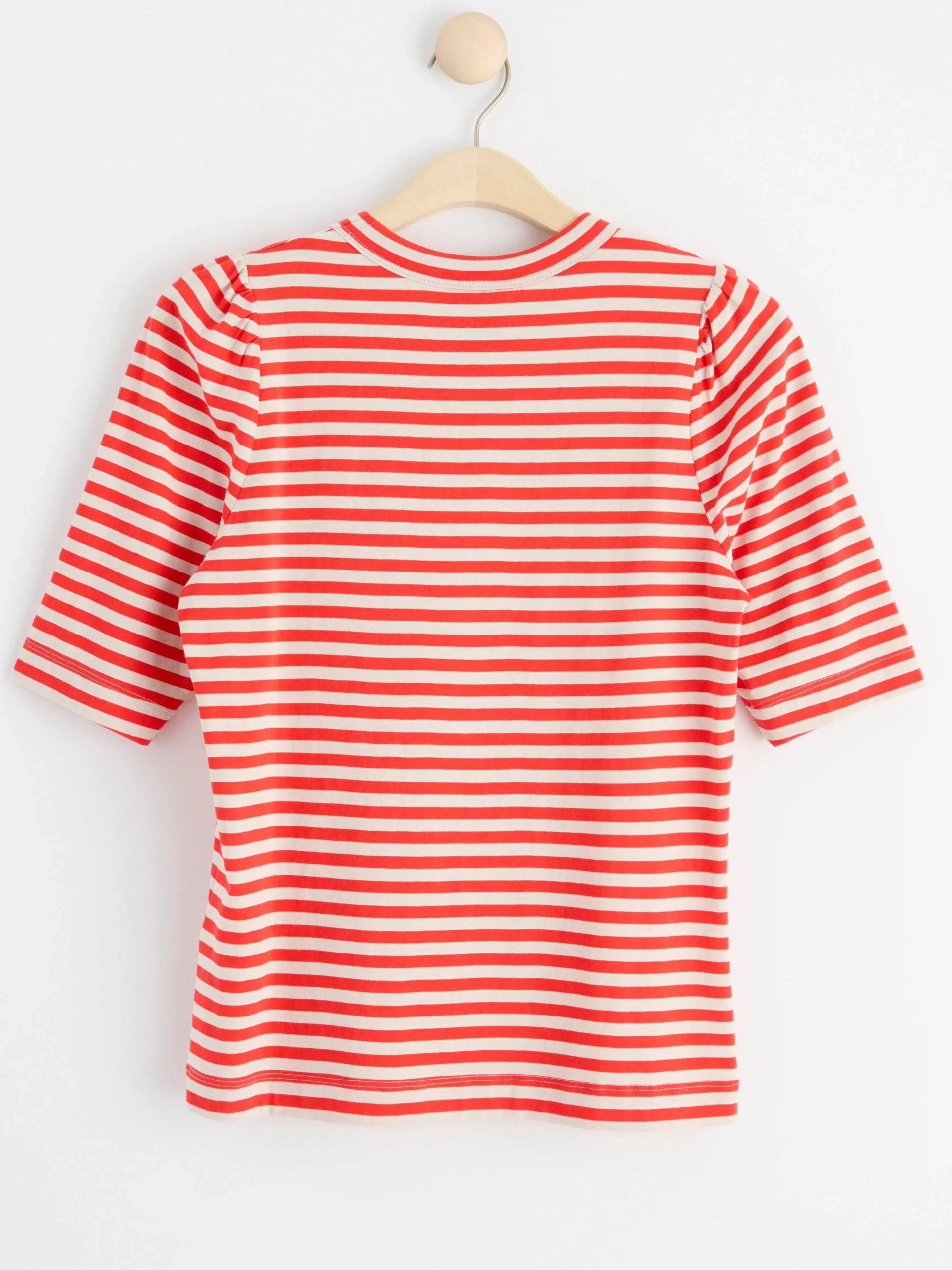 Toppar & T-Shirts>Lindex T-Shirt Med Puffarm I Bomull Strong Red