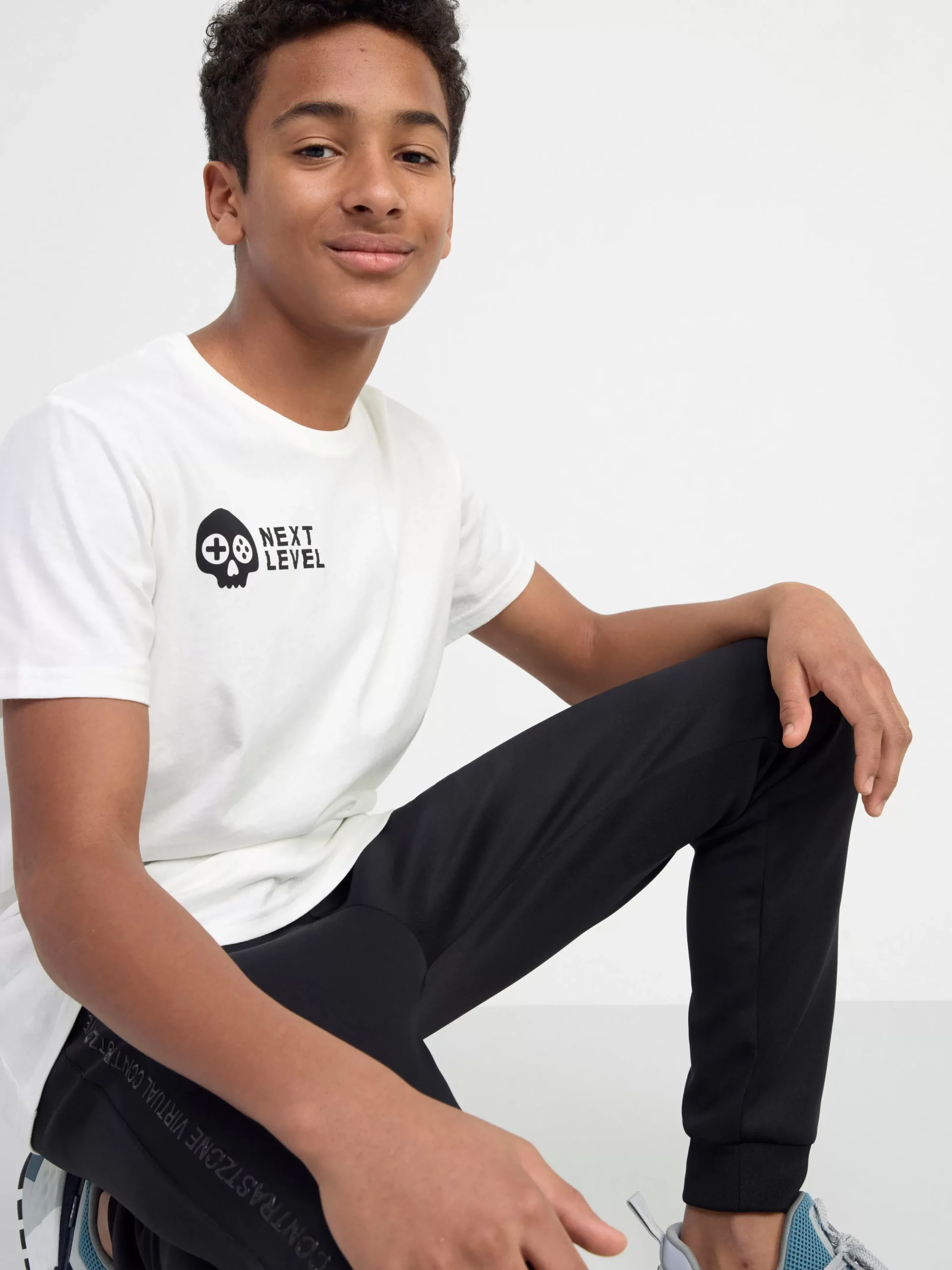 Toppar & T-Shirts>Lindex T-Shirt Med Tryck Off White