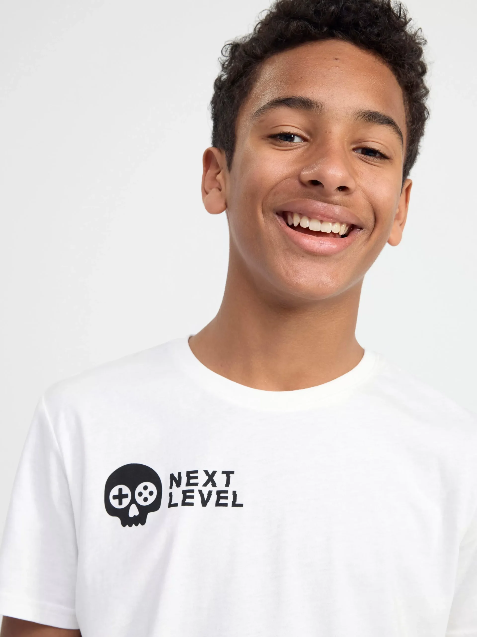 Toppar & T-Shirts>Lindex T-Shirt Med Tryck Off White