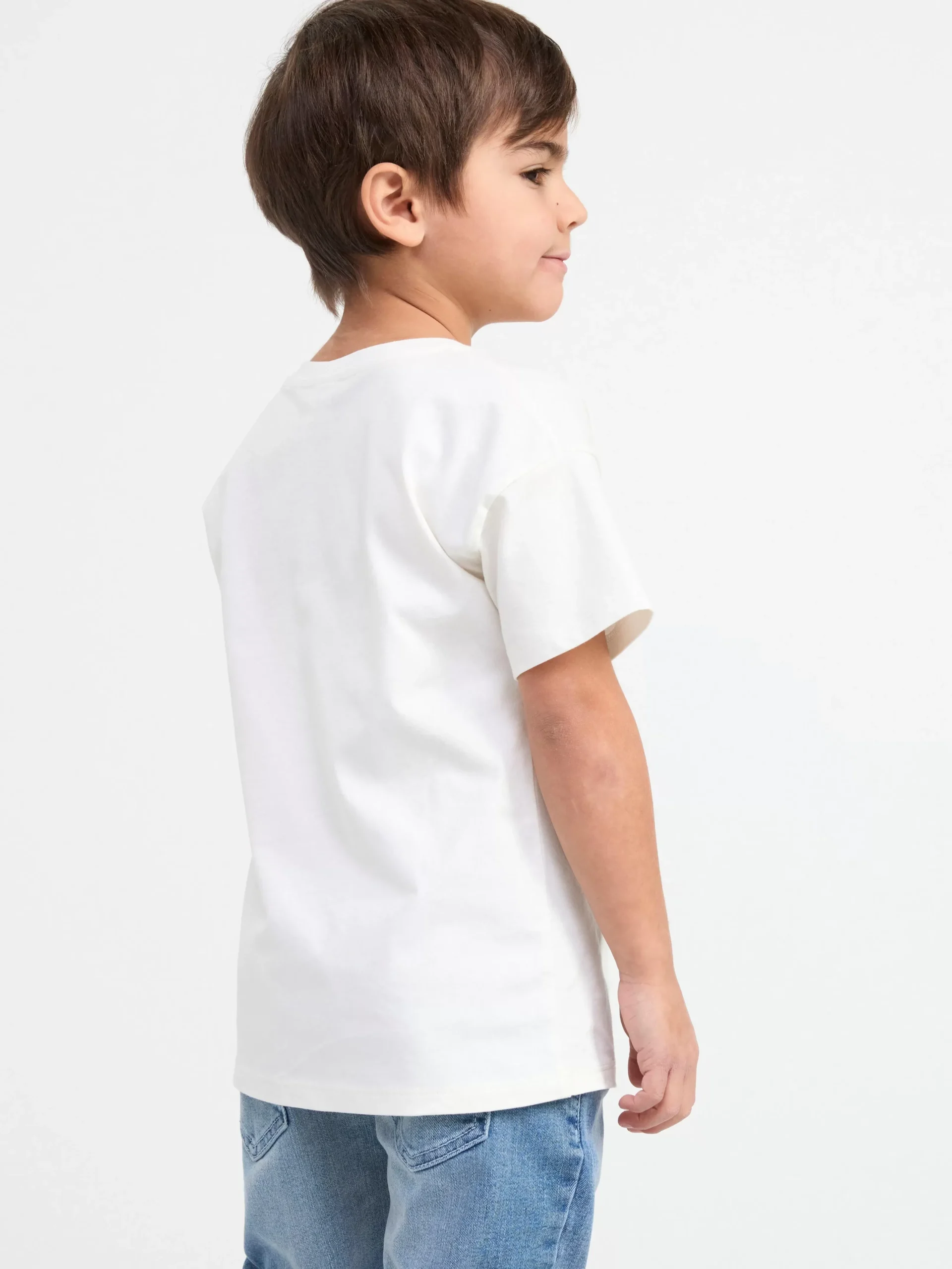 Toppar & T-Shirts>Lindex T-Shirt Med Tryck Light Dusty White