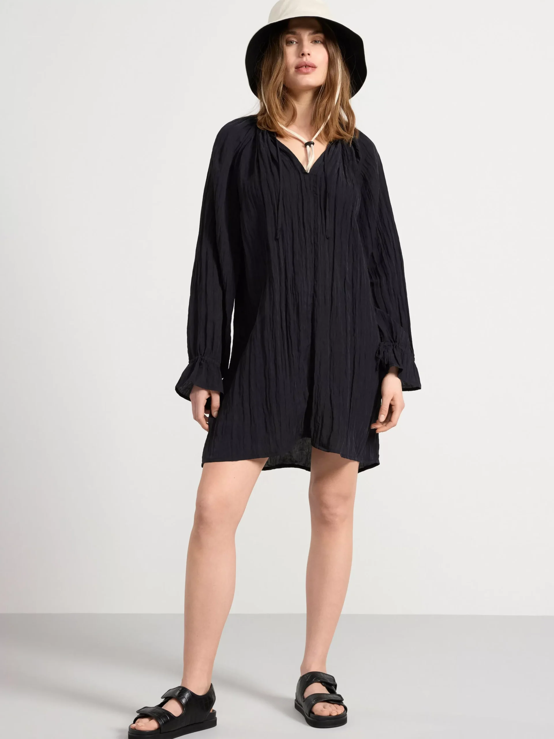 Blusar & Skjortor>Lindex Tunika Med Lang Arm Black