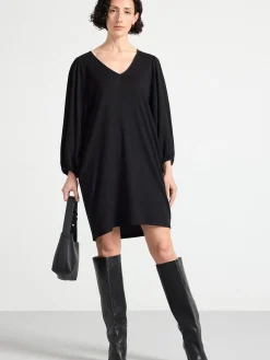 Klänningar>Lindex Tunika Med Puffarm Black