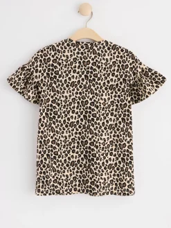 Toppar & T-Shirts>Lindex Tunika Med Volangarm Light Beige