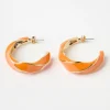 Accessoarer>Lindex Tvinnade Creolorhangen Orange