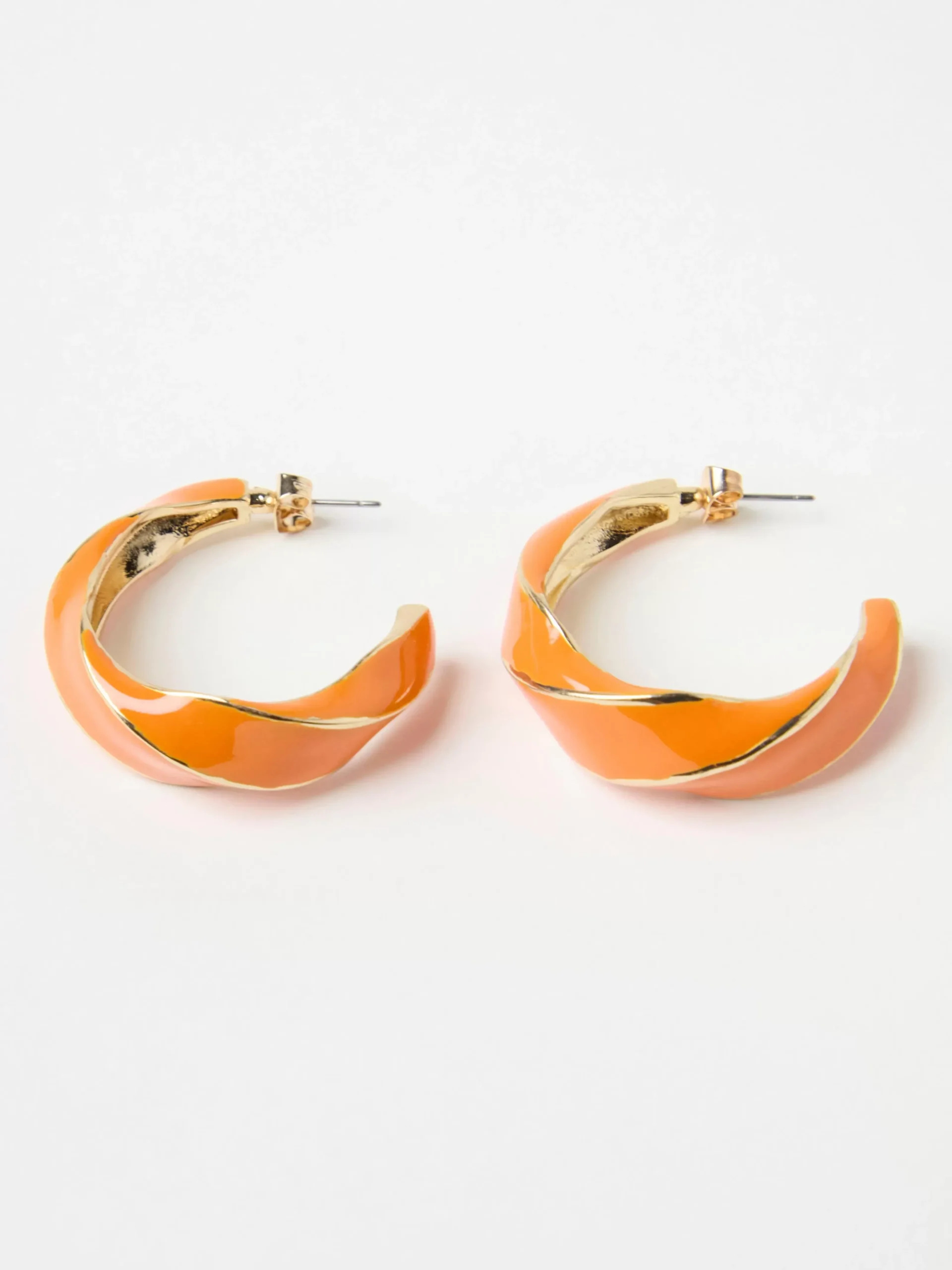 Accessoarer>Lindex Tvinnade Creolorhangen Orange