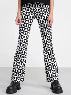 Byxor & Leggings>Lindex Utsvangda Leggings Med Borstad Insida Black