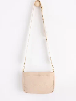 Accessoarer>Lindex Vadderad Axelvaska Light Beige