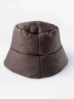 Accessoarer>Lindex Vadderad Bucket Hat Dark Dusty Brown