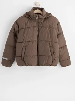 Ytterkläder>Lindex Vadderad Jacka Dark Dusty Brown