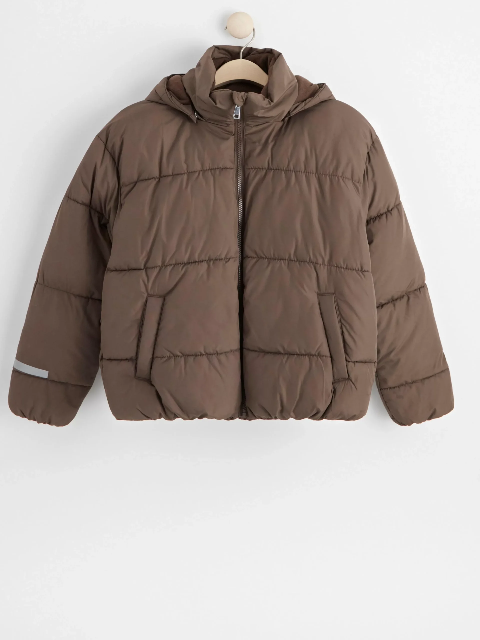 Ytterkläder>Lindex Vadderad Jacka Dark Dusty Brown