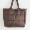 Accessoarer>Lindex Vadderad Shoppingvaska Dark Dusty Brown