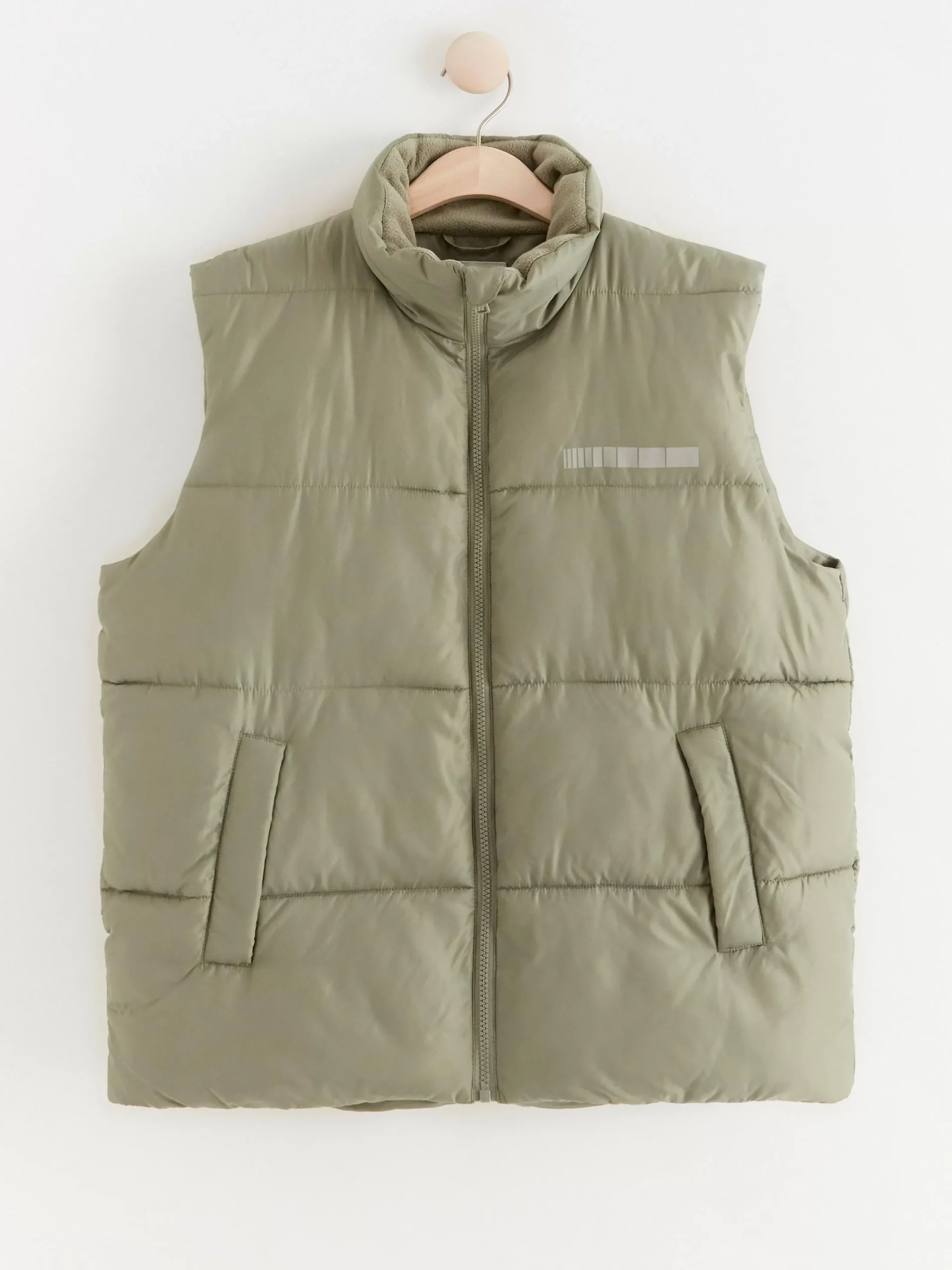 Ytterkläder>Lindex Vadderad Vast Light Khaki