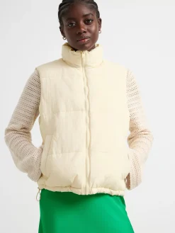 Ytterkläder>Lindex Vadderad Vast Light Beige