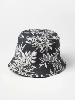 Accessoarer>Lindex Vandbar Bucket Hat Med Palmer Offblack