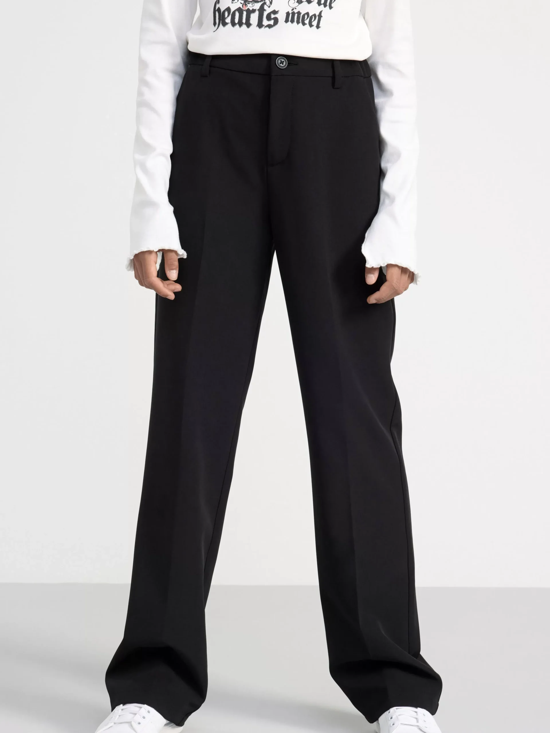 Byxor & Leggings>Lindex Vanja Vida Byxor Med Hog Midja Black
