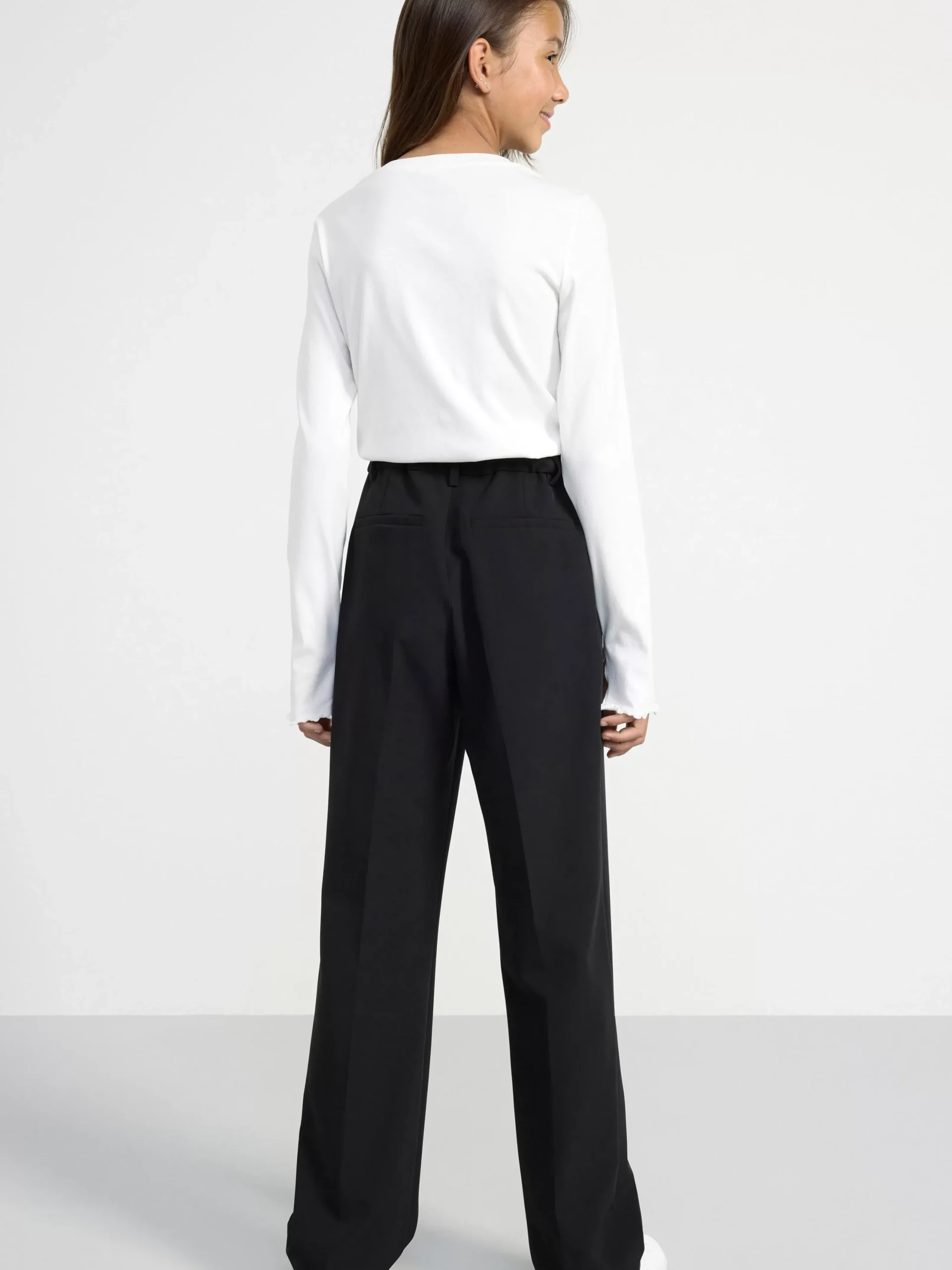 Byxor & Leggings>Lindex Vanja Vida Byxor Med Hog Midja Black