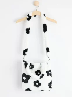 Accessoarer>Lindex Vaska I Fuskpals Med Blommor Black