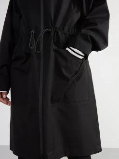 Ytterkläder>Lindex Vattentat Parkas Med Huva Black