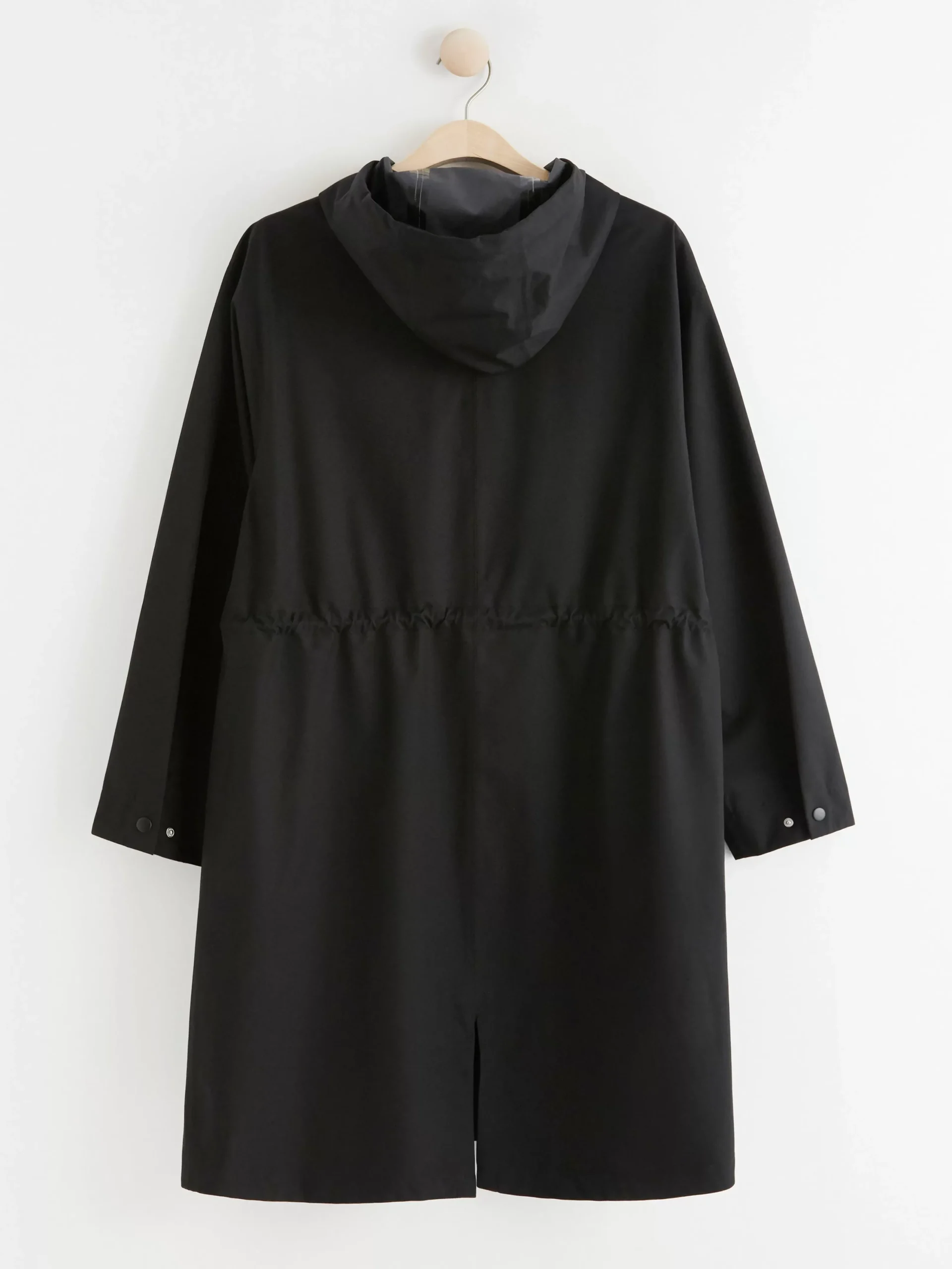 Ytterkläder>Lindex Vattentat Parkas Med Huva Black