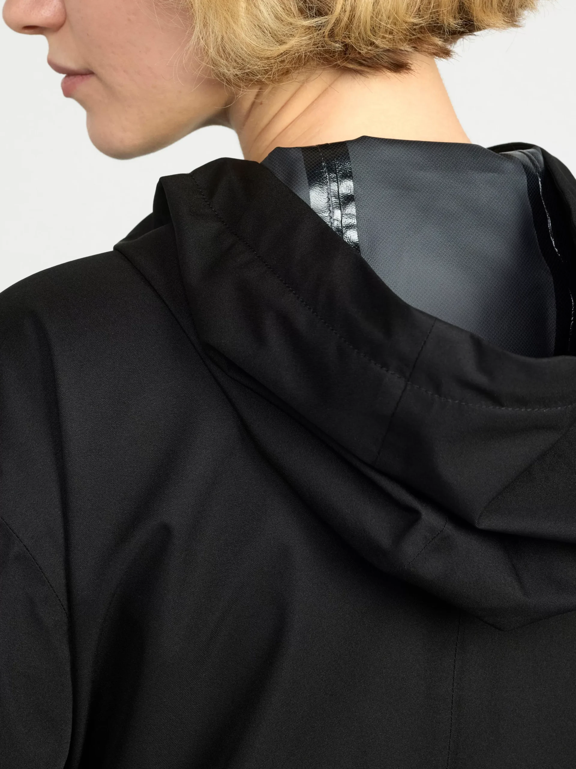 Ytterkläder>Lindex Vattentat Parkas Med Huva Black