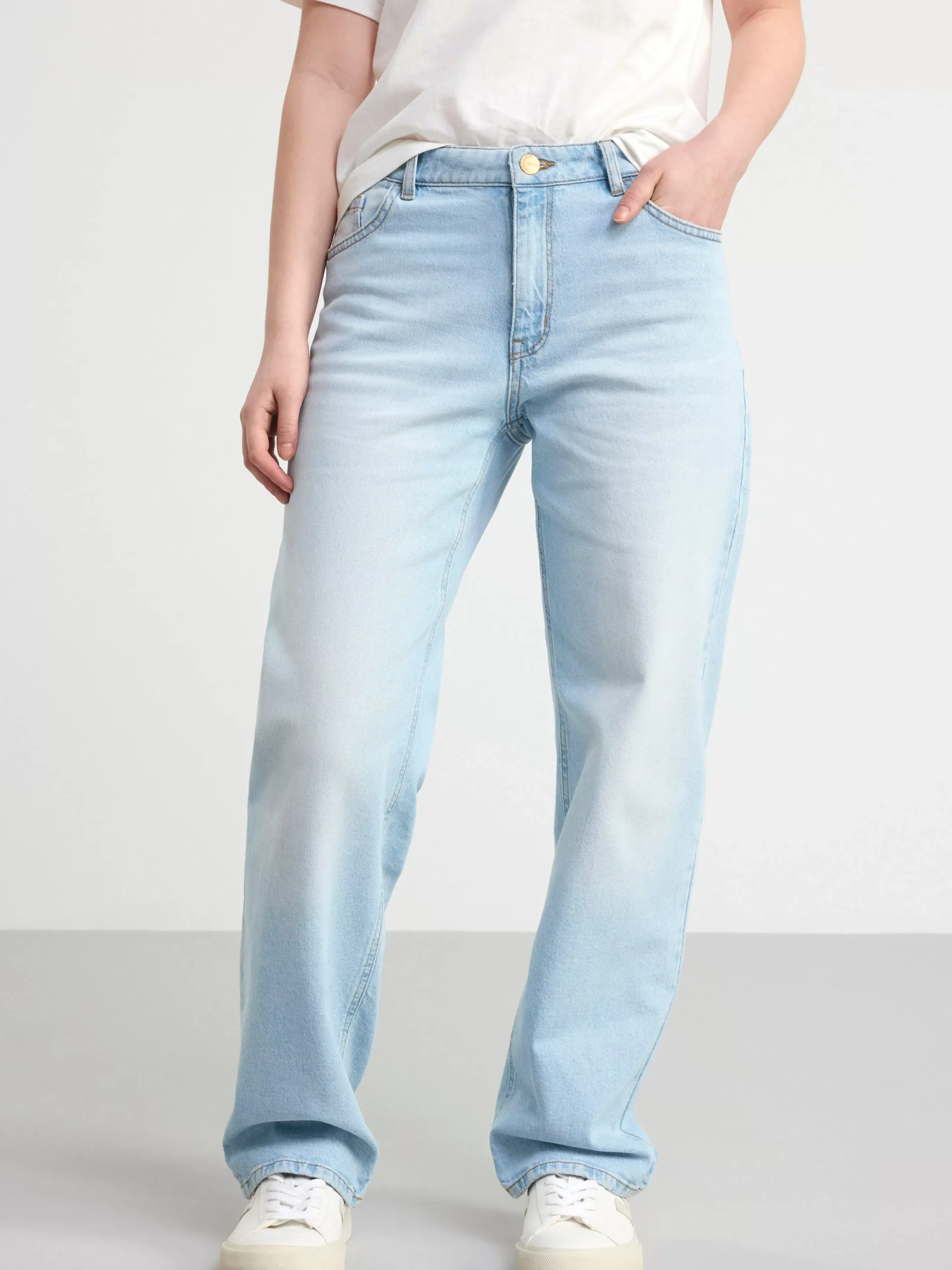 Jeans>Lindex Vicky Wide Low Waist Jeans Light Denim