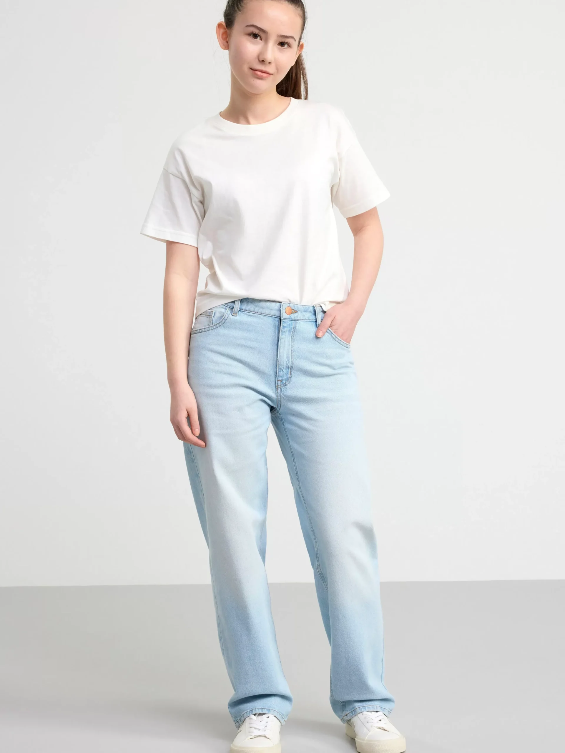 Jeans>Lindex Vicky Wide Low Waist Jeans Light Denim