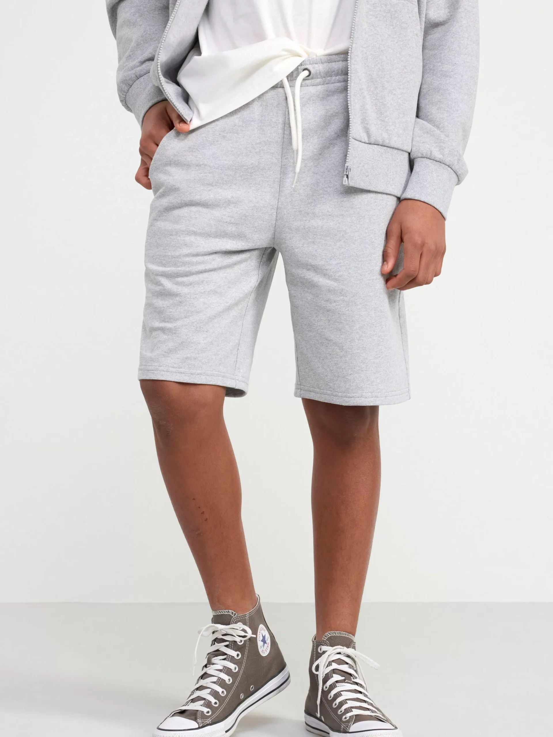 Byxor & Leggings>Lindex Vida Sweatshirtshorts Grey Melange