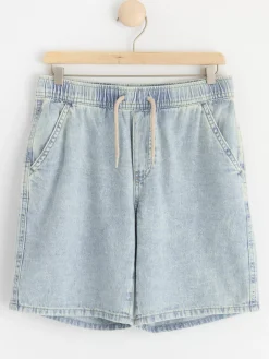 Byxor & Leggings>Lindex Vilgot Pull-Up-Shorts I Denim Med Normalhog Midja Light Denim