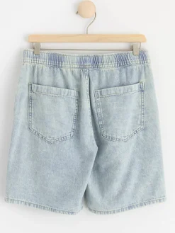 Byxor & Leggings>Lindex Vilgot Pull-Up-Shorts I Denim Med Normalhog Midja Light Denim