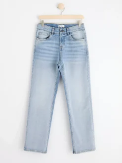Jeans>Lindex Vilgot Regular Waist Jeans Med Raka, Vida Ben Light Denim
