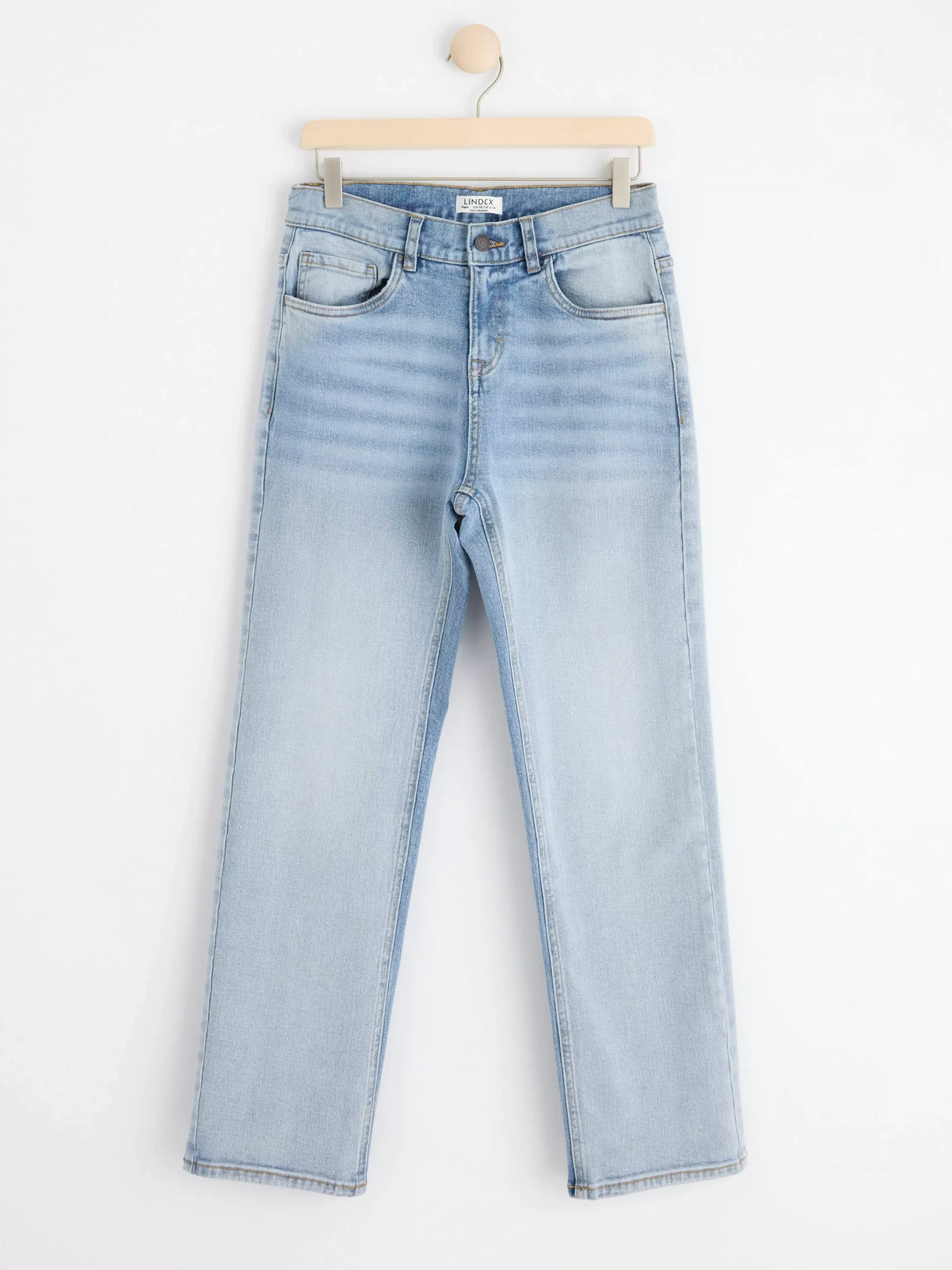 Jeans>Lindex Vilgot Regular Waist Jeans Med Raka, Vida Ben Light Denim