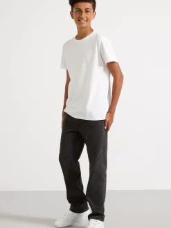 Jeans>Lindex Vilgot Vida, Raka Ben Med Normalhog Midja Black