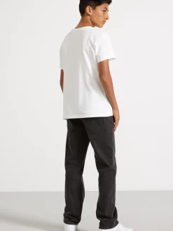 Jeans>Lindex Vilgot Vida, Raka Ben Med Normalhog Midja Black