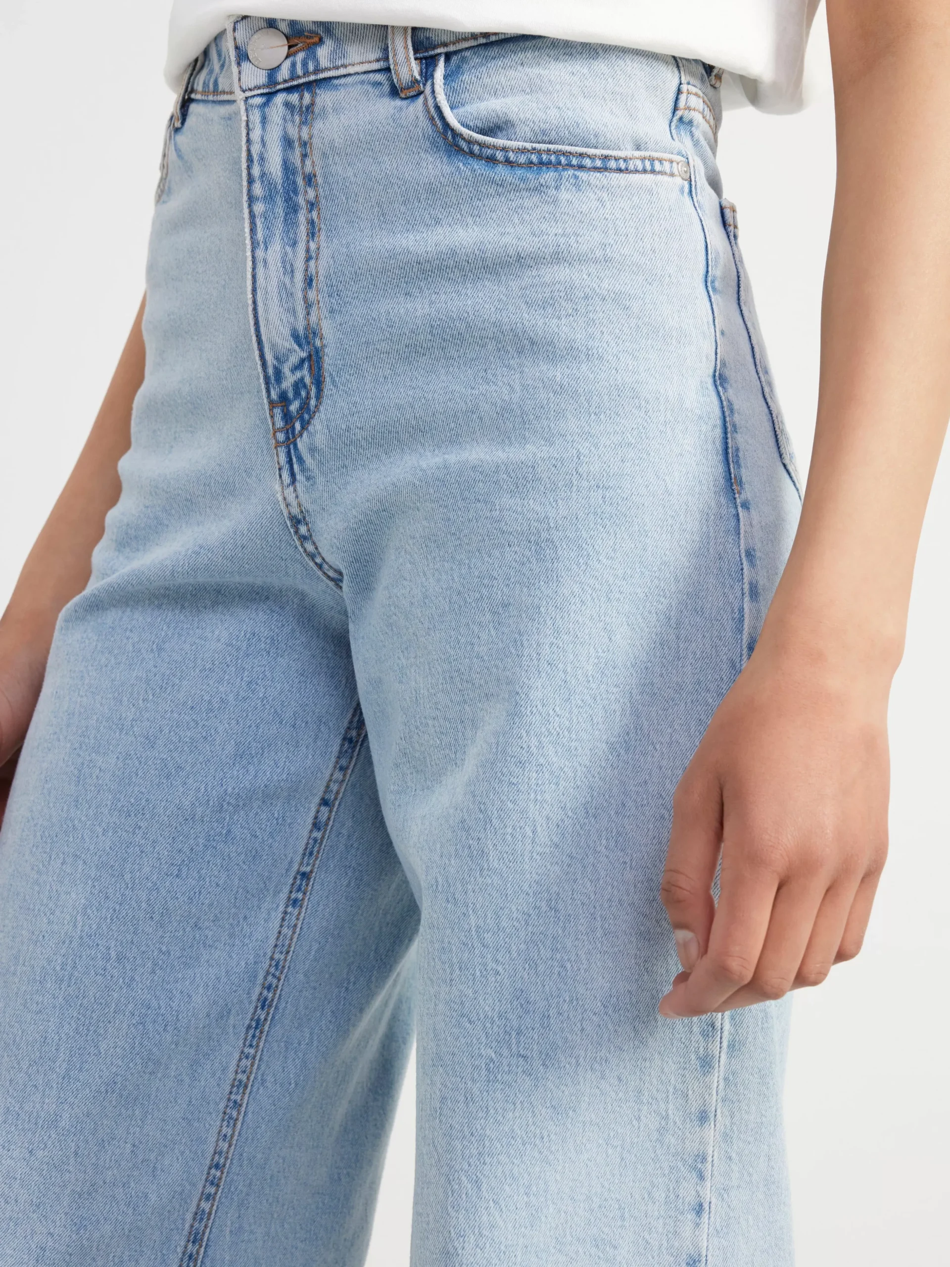 Jeans>Lindex Viola Extra Vida High Waist Jeans Light Denim