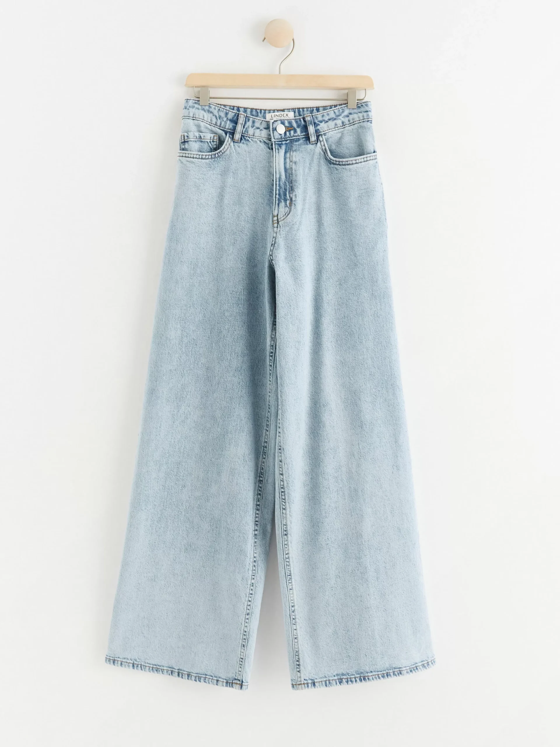 Jeans>Lindex Viola Extra Vida High Waist Jeans Light Denim