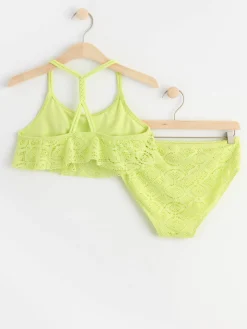 Badkläder & Uv>Lindex Virkad Bikini Light Green